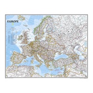Europe Map Political Distribution 2006 Year Map Wall Map Poster for School Geographics Education Stu