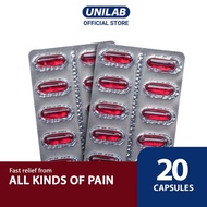 Unilab Medicol Advance  400 mg 20 Ibuprofen Capsules -  For Fast Relief from Headache, Migraine, Too