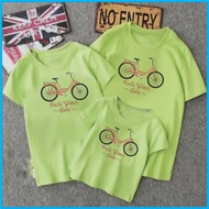 Family bicycle shirt, t-shirt for the whole family