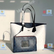 Coach White PVC shoulder double shoulder tote bag303