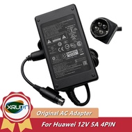 Genuine for HUAWEI HW-60-12AC14D-1 Power Supply  Adaptor 12V 5A 4PIN 60W AC Adapter Charger