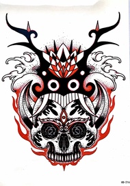 Stiker Tato Tempel Temporer 3d Tahan Air Tahan Lama Gambar Keren