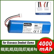 สำหรับ Ecovacs Deebot Ozmo 900 901 905 920 930 937 N8 Pro Li ION 14.4V หุ่นยนต์ดูดฝุ่นเปลี่ยนแบตเตอร