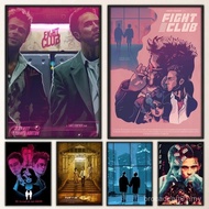 Fight Club movie Poster Fancy Poster Wall Sticker for Living Room Bar Vintage Decorative Painting Mi