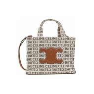 CELINE 卡巴斯小號帆布手提單肩包（天然色）