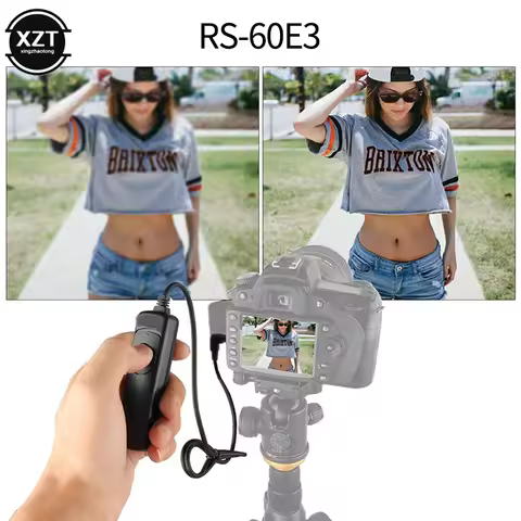 RS-60E3 Shutter Release Remote Control Cord for Canon EOS 1300D 1100D 1200D 1000D 100D 350D 500D 550
