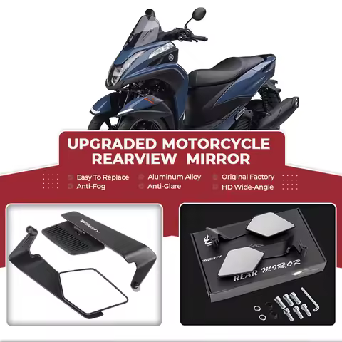 Upgraded Easy To Replace Motorcycle Fixed Wind Wing Rearview Mirror For Yamaha Tricity300 Tricity Tr