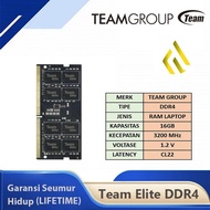 TEAM ELITE SODIMM 8GB 16GB DDR4 PC25600 3600 Mhz Memory RAM