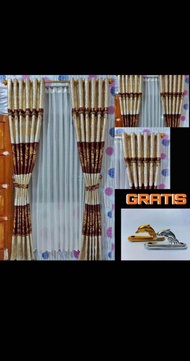 Gorden Jendela Poni Tempel gorden poni rempel gorden blackout import tirai jendela kaca 2 meter gord
