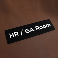 Hrd Room Sign Binding / Acrylic Room Sign / Embossed Acrylic Sign