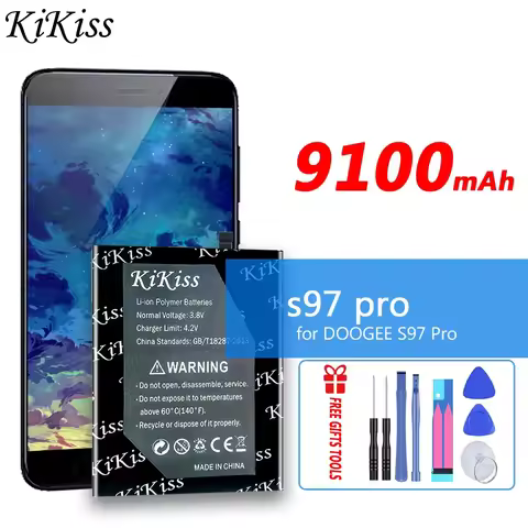 New KiKiss S97 Pro (BAT21ZN1318500) Rechargeable Battery for DOOGEE S97 Pro S97Pro High Quality Batt