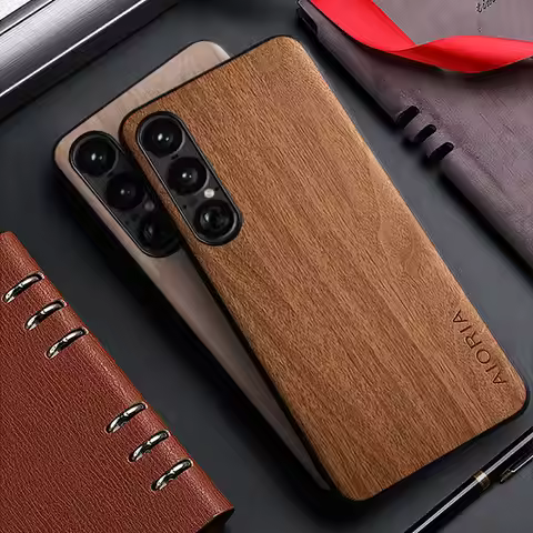 Case for Sony Xperia 1 VII VI V IV III 5G funda bamboo wood pattern back cover for sony xperia 1 vii