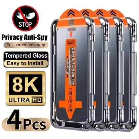 1-4PCS Anti-Spy Dust Free Screen Protector For Xiaomi 15T Pro 14 15T Easy Installation For Xiaomi 14