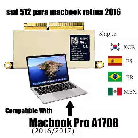 Macbook Disco SSD 1tb Para Laptop Compatible With A1708 Model (Late 2016-Mid 2017 Yr) (EMC 2978/3164