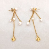 Tory Burch 珍珠流蘇耳環