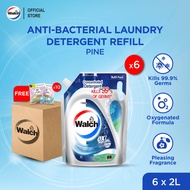 Walch Laundry Detergent Refill - Pine (2L x 6 Packs)