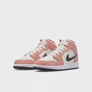 NIKE AIR JORDAN 1 MID SE (GS) 中大童籃球鞋-粉-DV1336800 US3.5 粉紅色