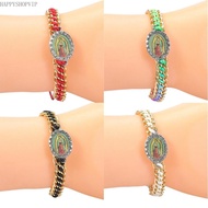 HSV Virgin Mary Braid Bracelets for Men Women As Gifts Prayer 4 Color Can Choose