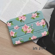 INJOYmall for iPad Air1/5 系列 Smart cover皮革平板保護套 無筆槽 浪漫櫻花氣息款