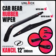 Car Rear Wiper Silicone Arm Rear Wiper Silicon Blade with Arm For Myvi Viva Kelisa Kenari Exora Kanc