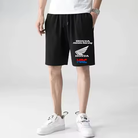 Honda Men's and Women's Shorts Unlimited Mugen Honda Fit Civic Pants Summer Motorcycle Racing Car Sp