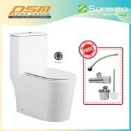 SORENTO One Piece Water Closet Wash Down Flushing System Bathroom WC Toilet Bowl SRTWC8036-RL