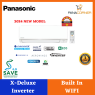 ( SAVE 4.0 ) 2024 NEW MODEL Panasonic 5 ⭐️  X-Deluxe Inverter R32 Series Air Conditioner CS-KU12AKH-1 / CU-RU12AKH (1.5HP)