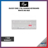 DUCKY ONE 2 TKL KEYBOARD / WHITE / MX RED KEYBOARD / 1 YEAR WARRANTY /