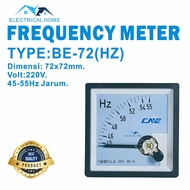 Panel Meter / Frequency Meter HZ Jarum & Getar 50Hz/60Hz BE-72