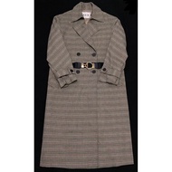 Tartan Coat Branded Nine Coat/ Trench Coat Branded Coat/