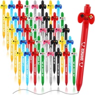 Gersoniel 48 Pcs Pen Video, Pen Gel Tinta Unik untuk Video, Hadiah Parti Gamer, Hadiah Parti Hari La