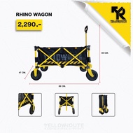 YELLOW ROUTE RHINO FOLDING WAGON - BLACK