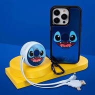 迪士尼100週年史迪仔PD快充多合一伸縮鏡面充電線 便攜可伸縮式