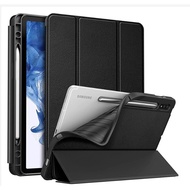 Samsung Galaxy Tab A11/ A11 Plus/ S9, S9 FE, S9 Plus, A9, A9 Plus leather case (black) with flexible