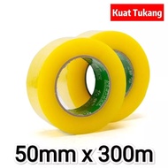 300 m opp tape / transparent clear big roll 50mm x 300m / packaging stretch film