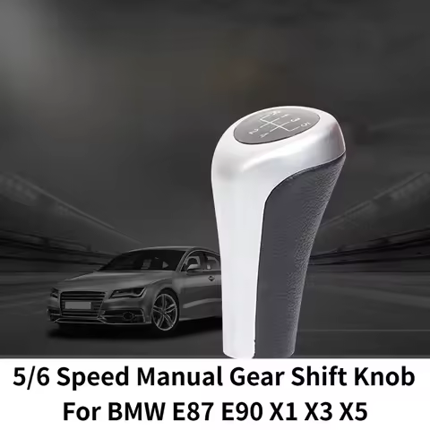 5/6 Speed Manual Gear Shift Knob Fits BMW E87 E90 X1 X3 X5 Car Interior Sport Mod Replacement Auto S