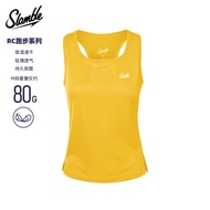SLAMBLE Women's Running Sports Vest Training Quick-Drying Antibacterial Breathable Marathon Sleevele
