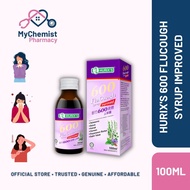 Hurix's 600 FluCough Syrup Improved Formula 60ml/100ml/180ml (Ubat Batuk , Demam & Selsema)