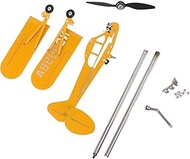Piper J3 Cub Airplane Windmill, Metal Airplane Windmill for Garden Yard Roof, Rust - Resistant Iron 