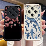 Shockproof Case For Vivo X100 / X100 Pro Phone Casing For Vivo X100S Pro X100Pro Fish Flower Print S