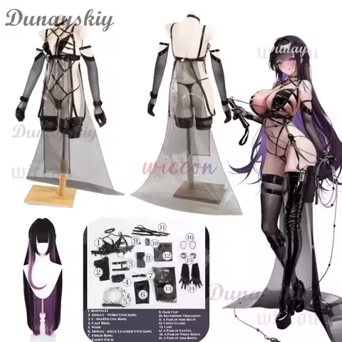 NIKKE The Goddess of Victory Mihara Cosplay Costumes for Women Mihara Combat Costume Wig Halloween W