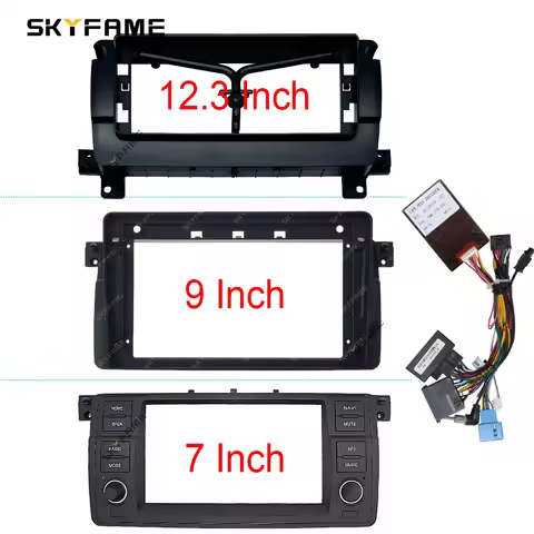 SKYFAME 12.3/9/7 Inch Car Frame Fascia Adapter Canbus Box Decoder Android Radio Dash Fitting Panel K