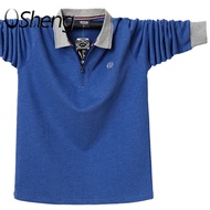 เสื้อยืดโปโลผู้ชาย VSheng แขนยาว M To 6XL ขนาดพิเศษเสื้อมีซิป