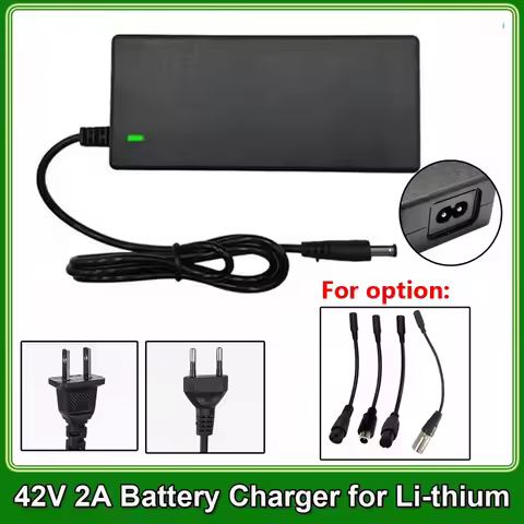 42V 2A Power Adapter Charger For 36V 25.2V 25.9V 25.6V 24V Lithium Battery Charger Adapters AC100-24