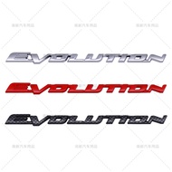 3D EVOLUTION Letter Emblem Badge Sticker Fit Mitsubishi Outlander Lancer Lancer EX Rear Trunk Side B