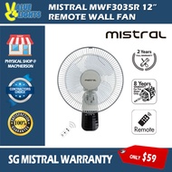 Mistral 12" Wall Fan With Remote Control MWF3035R