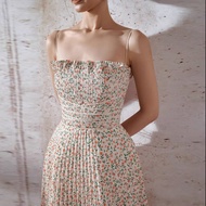 {SUNSHINE Club} Vietnam Niche 2024 Summer Floral Skirt Gentle Sweet French Pleated Dress Small Short Skirt