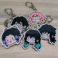 Shake Anime Demon Slayer: Kimetsu No Yaiba Keychain Acrylic Figure Tokitou Muichirou  Kochou Shinobu