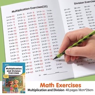 48Pages Maths Multiplication and Division Worksheet Kids Learning Maths Practice Workbook for Presch