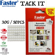 FASTER ADHESIVE TACK-IT / FASTER TACK IT ET-F-30G [ 30G/ 50PCS ] (READY STOCK)